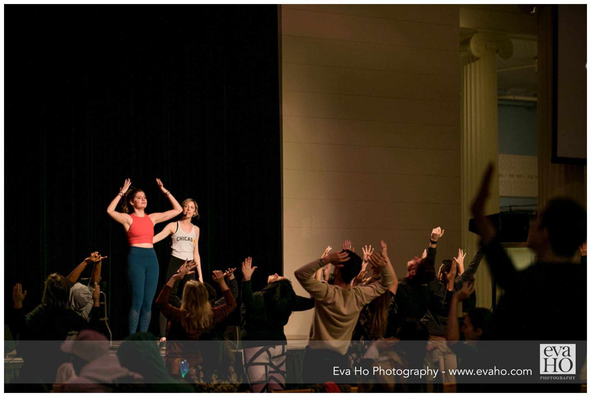 getting the crowd involved at the Night of Ideas event